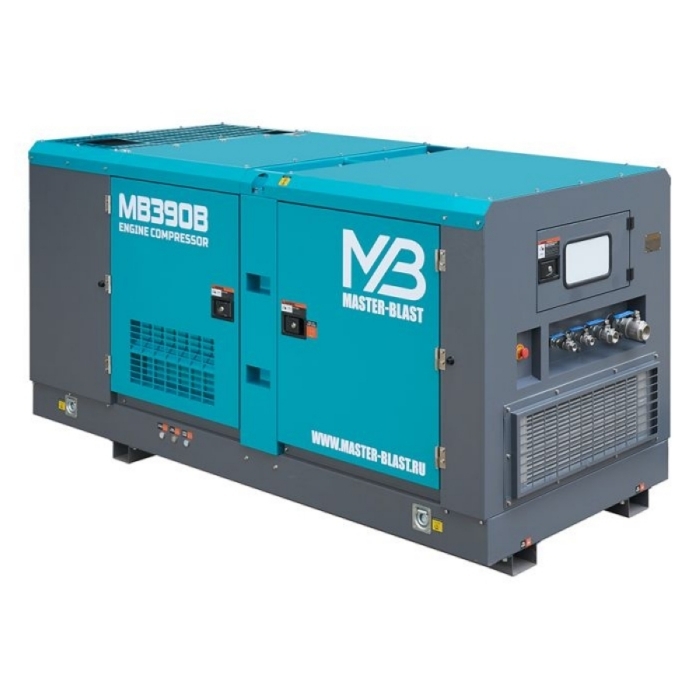 Просмотр фото... Компрессор винтовой дизельный Master Blast MB390B