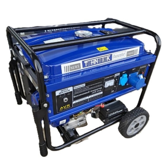 Просмотр фото... Генератор Tehnotek Т9000Е, 8 кВт КОЛЕСА + РУЧКИ